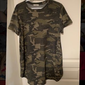 Camp over sized tee dress w/ pockets